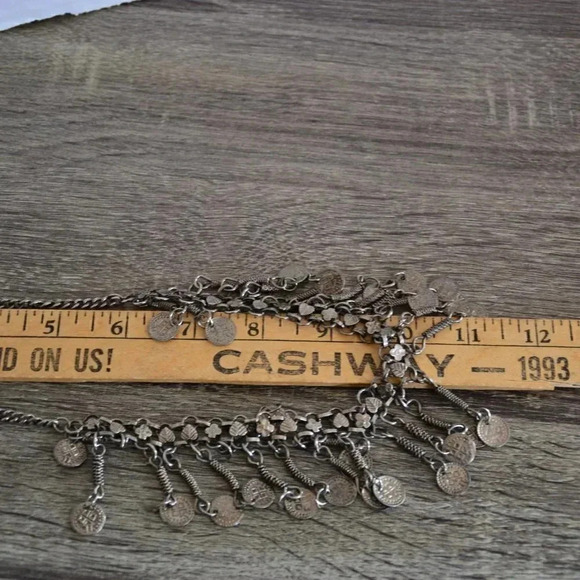 Vtg Gypsy  Tribal Dangle Statement Necklace - Picture 7 of 7